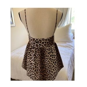 Leopard Silk Top